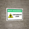 Waste Management: Contaminated Liquid Landscape - Wall Sign