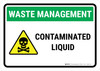 Waste Management: Contaminated Liquid Landscape - Wall Sign