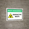 Waste Management: Radioactive waste Landscape - Wall Sign Waste Management: Radioactive waste Landscape - Wall Sign