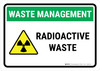 Waste Management: Radioactive waste Landscape - Wall Sign Waste Management: Radioactive waste Landscape - Wall Sign