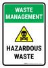 Waste Management: Hazardous waste Portrait - Wall Sign