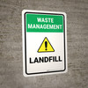 Waste Management: Landfill Portrait - Wall Sign Waste Management: Landfill Portrait - Wall Sign