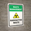 Waste Management: Radioactive waste Portrait - Wall Sign
