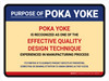 Purpose Of Poka Yoke Landscape - Wall Sign Purpose Of Poka Yoke Landscape - Wall Sign