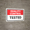 Quality Control: Tested Landscape - Wall Sign