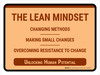 The Lean Mindset Landscape - Wall Sign The Lean Mindset Landscape - Wall Sign