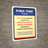 Purpose Of Pokayoke Portrait - Wall Sign