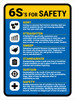 6S For Safety V2 Portrait - Wall Sign 6S For Safety V2 Portrait - Wall Sign