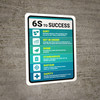 6S To Success Portrait - Wall Sign