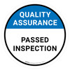 Quality Assurance: Passed Inspection Circular - Floor Sign Quality Assurance: Passed Inspection Circular - Floor Sign