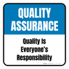Quality Assurance: Quality Is Everyone's Responsibility Square - Floor Sign