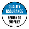 Quality Assurance: Return To Supplier Circular - Floor Sign Quality Assurance: Return To Supplier Circular - Floor Sign