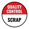 Quality Control: Scrap Stock Circular - Floor Sign Quality Control: Scrap Stock Circular - Floor Sign