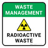 Waste Management: Radioactive Waste Square - Floor Sign