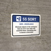 5S Sort Landscape - Wall Sign