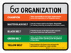 6 Sigma Organization Champion Yellow Landscape - Wall Sign 6 Sigma Organization Champion Yellow Landscape - Wall Sign