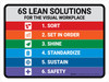 6S Lean Solutions For The Visual Workplace Landscape - Wall Sign