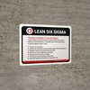 Key Priniciples Of 6 Sigma Landscape - Wall Sign