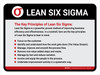 Key Priniciples Of 6 Sigma Landscape - Wall Sign