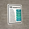 5S Lean Benefits Portrait - Wall Sign