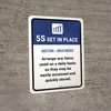 5S Set In Place Portrait - Wall Sign