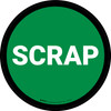 5S Scrap Green Circular - Floor Sign