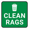 5S Clean Rags Square - Floor Sign 5S Clean Rags Square - Floor Sign