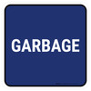 5S Garbage Blue Square - Floor Sign