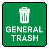 5S General Trash Square - Floor Sign