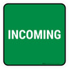 5S Incoming Green Square - Floor Sign