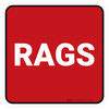 5S Rags Red Square - Floor Sign 5S Rags Red Square - Floor Sign