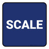 5S Scale Blue Square - Floor Sign 5S Scale Blue Square - Floor Sign