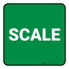 5S Scale Green Square - Floor Sign