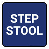 5S Step Stool Blue Square - Floor Sign 5S Step Stool Blue Square - Floor Sign
