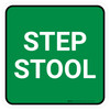 5S Step Stool Green Square - Floor Sign 5S Step Stool Green Square - Floor Sign
