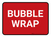 5S Bubble Wrap Red Rectangle - Floor Sign 5S Bubble Wrap Red Rectangle - Floor Sign