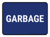 5S Garbage Blue Rectangle - Floor Sign