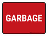 5S Garbage Red Rectangle - Floor Sign 5S Garbage Red Rectangle - Floor Sign