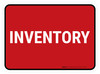5S Inventory Red Rectangle - Floor Sign