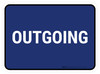 5S Outgoing Blue Rectangle - Floor Sign