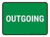 5S Outgoing Green Rectangle - Floor Sign