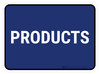 5S Products Blue Rectangle - Floor Sign 5S Products Blue Rectangle - Floor Sign
