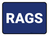5S Rags Blue Rectangle - Floor Sign 5S Rags Blue Rectangle - Floor Sign