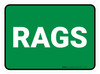 5S Rags Green Rectangle - Floor Sign