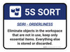 5S SORT Rectangle - Floor Sign