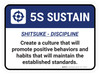 5S Sustain Rectangle - Floor Sign 5S Sustain Rectangle - Floor Sign