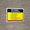 7 Steps in Decision Making Landscape - Wall Sign
