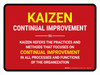 Continual Improvement Kazien Landscape - Wall Sign Continual Improvement Kazien Landscape - Wall Sign