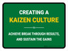 Create Kaizen Culture Landscape - Wall Sign