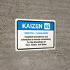 Kaizen 4S Landscape - Wall Sign Kaizen 4S Landscape - Wall Sign